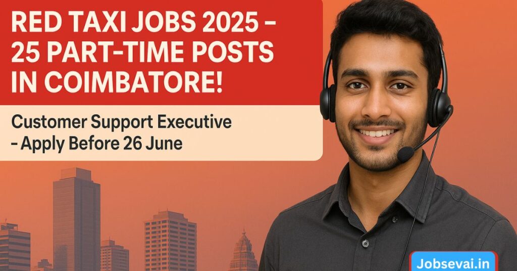 coimbatore Red Taxi Jobs 2025 