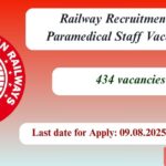 RRB Paramedical Staff Vacancy 2025